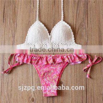 fashion crochet bikinis beachwear , new ladies sexy crochet bikini