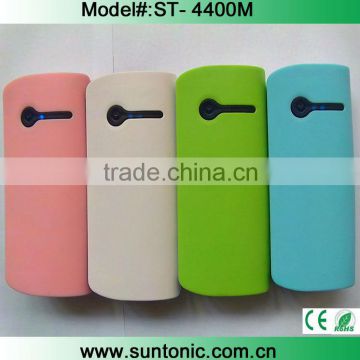 Best Sale Portable Power Bank 4400mAh for iPhone /IPAD/ Samsung / Blackberry / HTC / Nokia