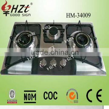 3 burner stainless steel/ Inox gas stove/ gas hob