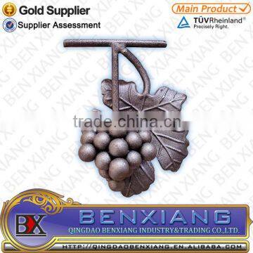 Fence Design Iron Main Gate Elements Matel Ornament Garden Decoration Wrought Iron Grapes