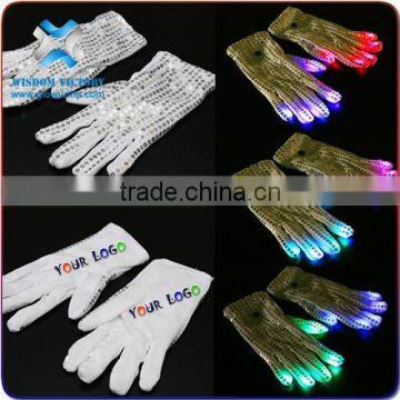 2016 Fashional Promotion Gift Female Flashing Led Gloves For Dancing Party,Halloween Carnival photo-3