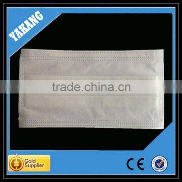 3ply white disposable non-woven fabric medical face mask