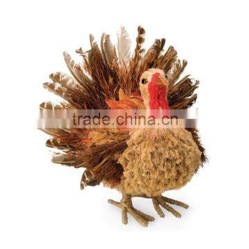 St wild pheasant toys cock stuffed toys with real feather for turkey