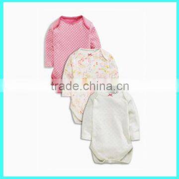 2016 New organic sleepsuits baby frock designs cute baby girls