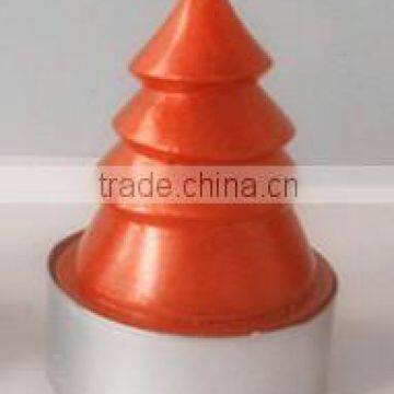 tower shape three layers orange candle Christmas candle