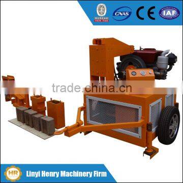 HR1-20 Small Manufacturing Machines Mobile Hydraform Style Clay Brick Making Machine for Sale in India