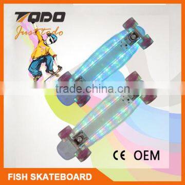 2015 New Design Plastic Skateboard Fish Skate Board