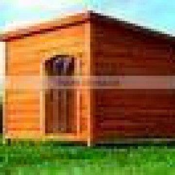 wooden dog house