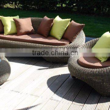 Wicker Round Rattan Garden Sofa Set Furniture- Patio Garden Aluminium PE Wicker Sofa Furniture photo-2