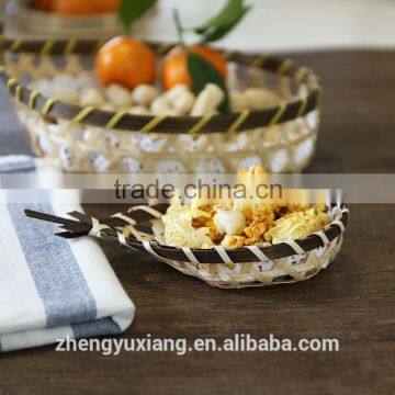 Bamboo Woven Snacks Basket for Restaurant and Dining Room photo-3