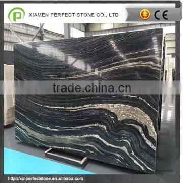 Chinese black marble with zebra marble