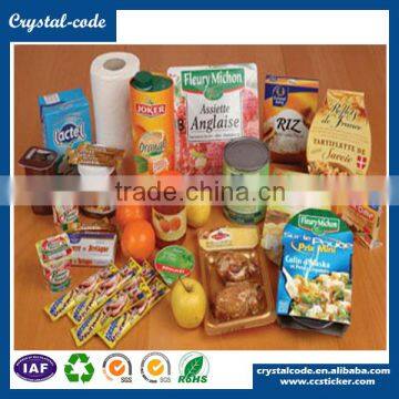 freezer custom printed disposable recycle beverage cold food packing label