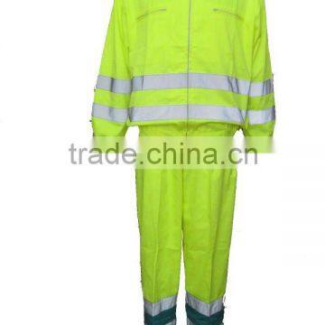 fluorescent yellow reflective work clothes