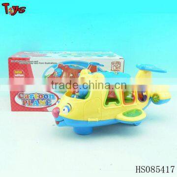 2013 intelligent building block plane cartoon plane toys