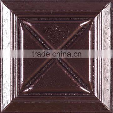 Plant Fiber Material Decorative 3d Faux Leather Decorative Wall Covering Panels