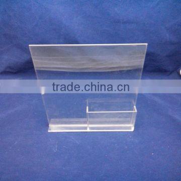 Acrylic clear plexiglass table menu holder