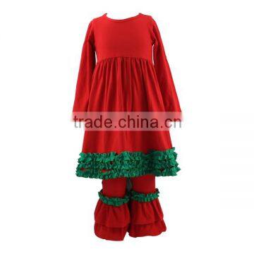 Hot best selling new product high quality red custom clothes cotton fabric christmas clothes cotton frock suit design images