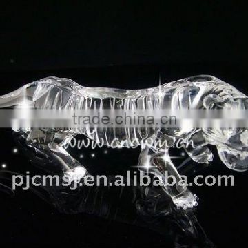 Chinese Style Crystal Tiger Figurines For Souvenirs