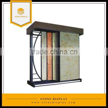 Stone Tiles slabs showroom exhibition Display racks push & pull style