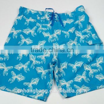 flower screen print fabric made goods in stock boardshorts for men