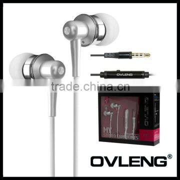 High quality New Metal Earphones with deep bass Made In China