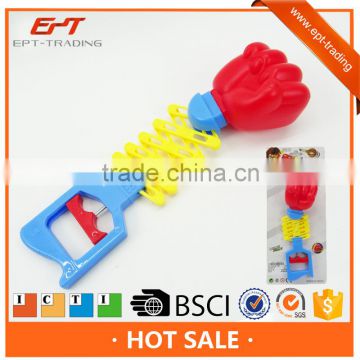 Funny plastic robot hand toy boxing game