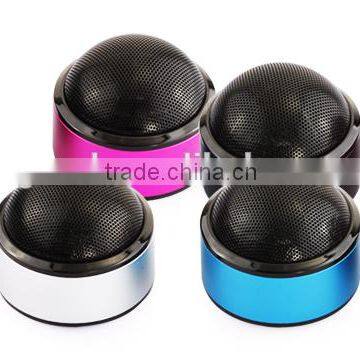 Unique hot Mini speaker bluetooth, customized logo portable speaker, colorful metal round speaker