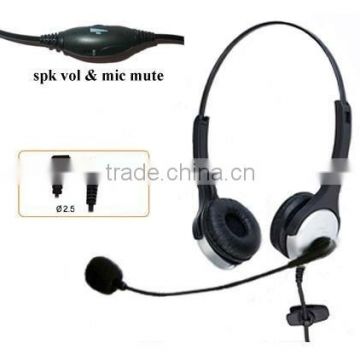 earphone with MIC & DC 2.5mm jack & volume control & mute