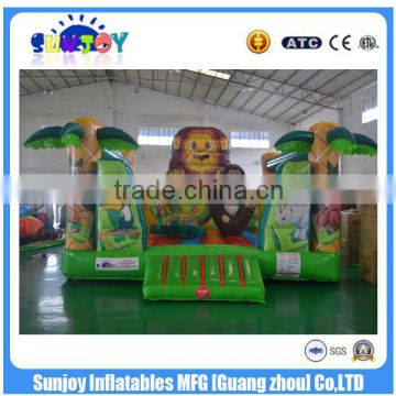 2016 popular forest inflatable bouncer for kids