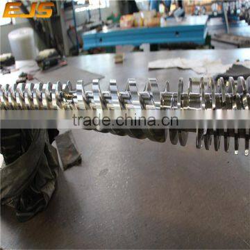 Weber 65mm PVC Plastic Profile Extruder Machine Conical Twin Screw Barrel