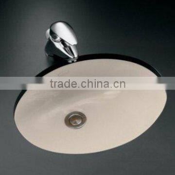 Oval Undermount Lavatories Ceramic Sink with cUPC approval. PU-2209-W