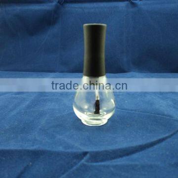 nail polish remover glass bottle cap with brush