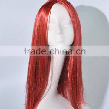 Red Full lace synthetic Long straight hair wigN304