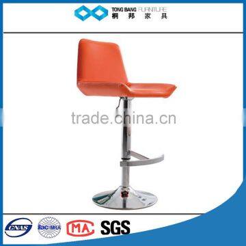 TB club use luxury high bar chair shine leather swivel bar chair