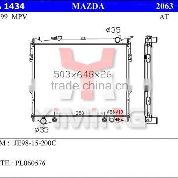 Auto radiator for Mazda MPV 95-99 oem JE98-15-200C