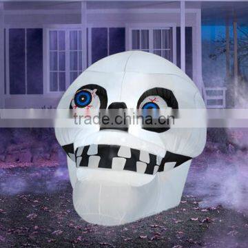 Halloween Decoration Animated Inflatable Skull with Eyes