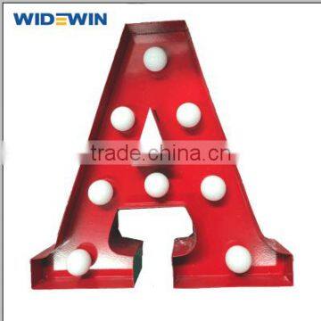 New Custom LED Channel Letter Signboard Bulb Letter Sign