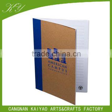 Wholesale custom kraft cover brown paper notebook