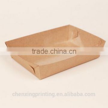 Pain Coated Paper Fast Food Packaging box Popcorn Boxes Hot Dogs Snack folding paper food tray