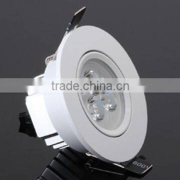 Adjustable led downlight 3*1w led ceiling light