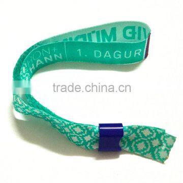 Manufacture customized logo woven wristband