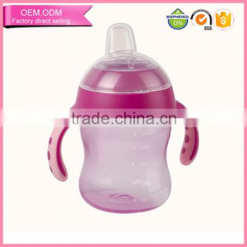 240ml non spill toddler cups with handle for baby kids