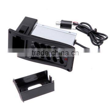 4-Band EQ Equalizer Piezo Pickup EQ-7545R Pre-Amp Acoustic Guitar Preamp Amplifier Tuner photo-3