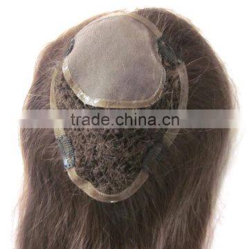 Factory Price human virgin hair fish net toupee