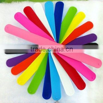 High Quality Blank DIY Long Silicone Slap Bracelet Cheap Price Wholesale