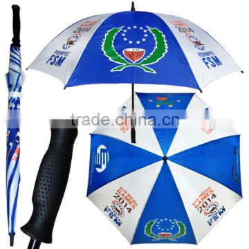 30" manual open double ribs large AD custom print umbrella