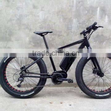 2015 Latest Fat Tire Electric Bike With 36V250W Bafang Max Mid Powered Motor ( HJ-M20 )