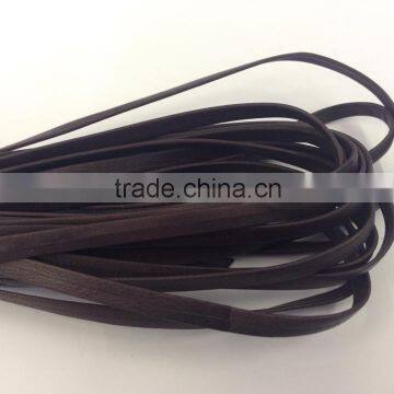 Real Nappa Leather Cords -Real Nappa Leather-flat-5mm-cocoa