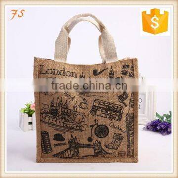 Factory Directly with High quality printed jute shopping bags