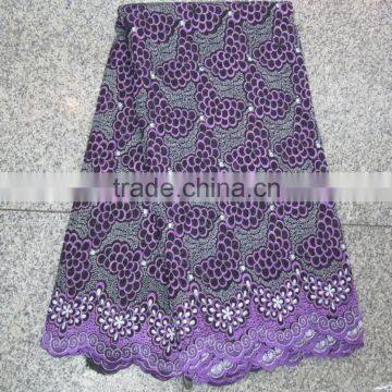 2014 latest high quality african cotton lace fabric L8801-1